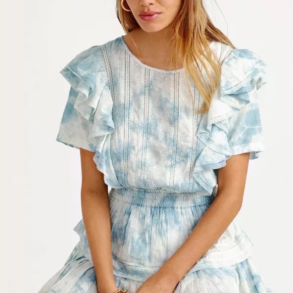 LoveShackfancy natasha mini ruffle dress pacific indigo - Picture 6 of 7